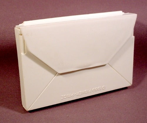 Fisher Price Post Office #2020, White Plastic Envelope, Opens To Fi