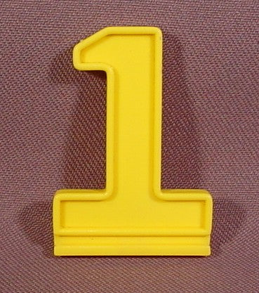 Fisher Price Yellow Number "1" Slide In Accessory, 2152 Create-A-Ca