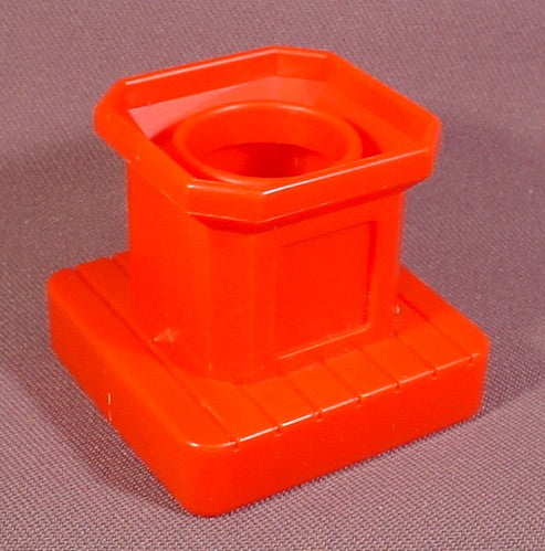 Fisher Price Flip Track Red Building Roof Tower, Road & Railroad