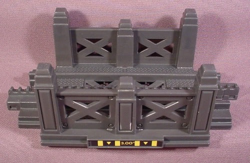 Fisher Price Geotrax Dark Grey Black Bridge With 7" Straight Track,