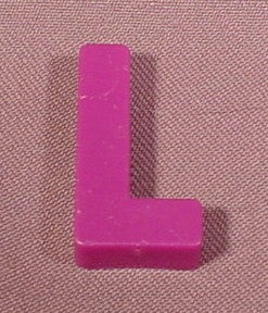 Fisher Price Magnetic Letter Purple "L", #176 School Days Desk