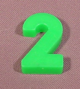 Fisher Price Magnetic Number Green "2", #176 School Days Desk