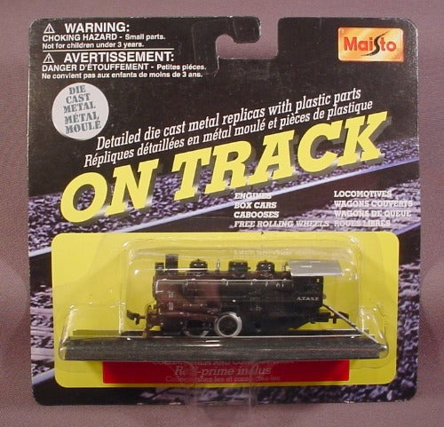 Maisto On Track Black Steam Train Engine With 1 Section Of Track, R