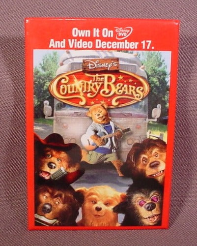 Pinback Button 3 1/8" By 1 1/8" Rectangular, Disney, The Country Be