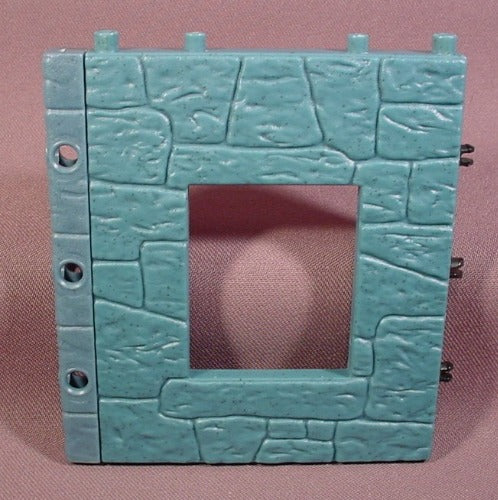 Fisher Price Imaginext Blue Stone Castle Wall With Window Opening,