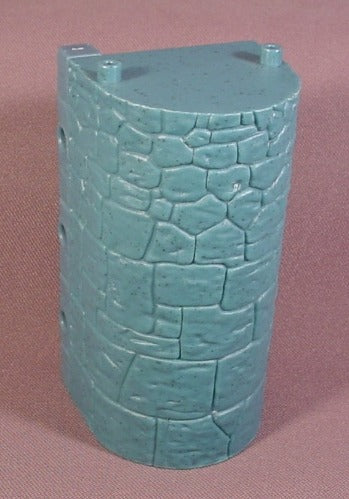 Fisher Price Imaginext Blue Stone Castle Semi Circle Tower Section,