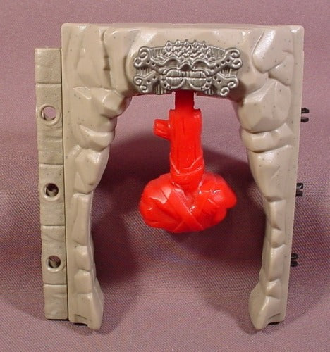 Fisher Price Imaginext Stone Gray Wall With Stone Ax That Swings