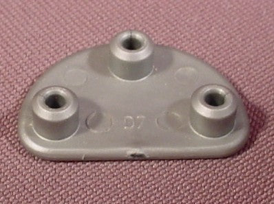 Fisher Price Imaginext Silver Flat Plate, Triple Snap On Connector