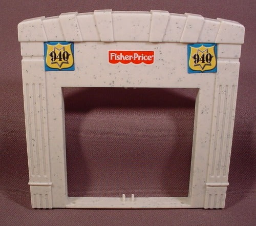 Fisher Price Imaginext Speckled Light Gray Double Width Wall Double