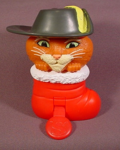 Mcdonalds 2007 Shrek The 3Rd Puss In Boots 2 Piece Figure Toy, 4 3/