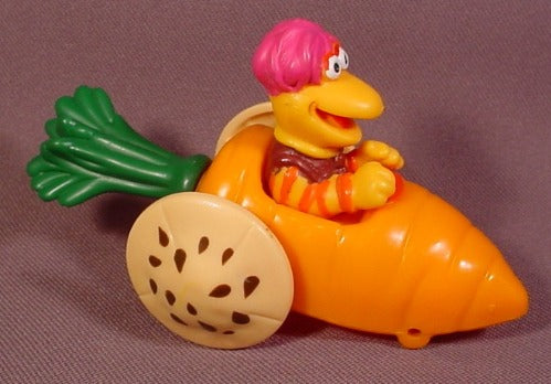 Mcdonalds 1988 Fraggle Rock Gobo In Orange Carrot Car, 3" Long, Jim