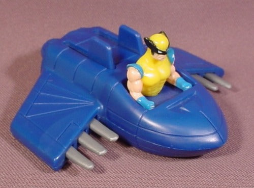 Mcdonalds 1996 Marvel Superheroes Wolverine In Jet, 3 1/4" Long