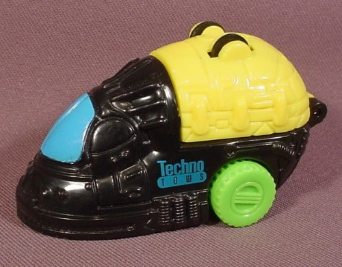 Wendy's Restaurant 1995 Techno Tows Black Three Wheeler, 3 1/2" Lon