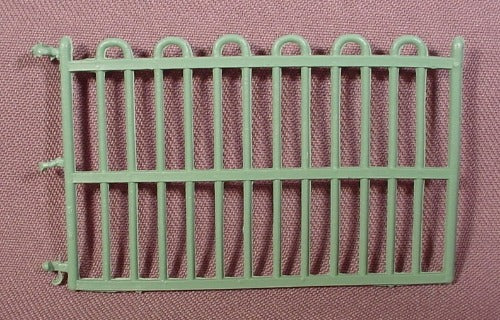 Military Or Police Barricade Drab Green Toy Fence, 3 1/4" Long, 2"
