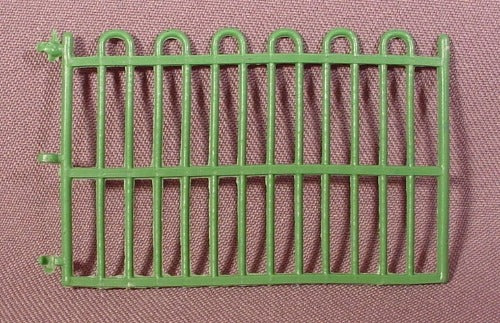Military Or Police Barricade Green Toy Fence, 3 1/4" Long, 2" Tall,
