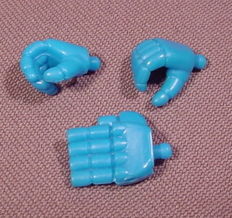 Gundam Set Of 3 Blue Hands For Mobile Suit Gundam Ms-07 Gouf 4 1/4"