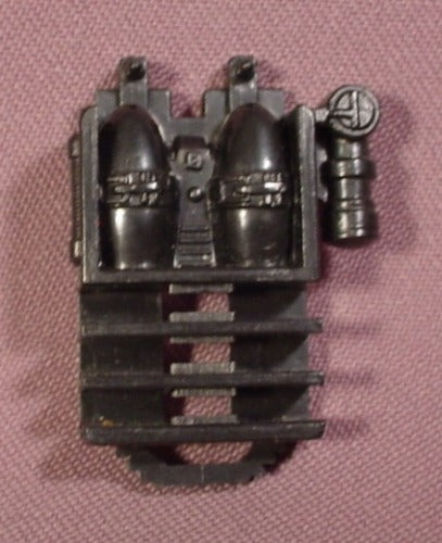 Gi Joe Black Backpack Accessory For 1987 Techno-Viper Action Figure