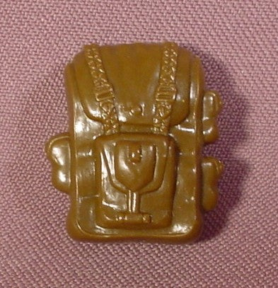 Gi Joe Dark Brown Marine Jungle Backpack From 1984 Accessory Pack #