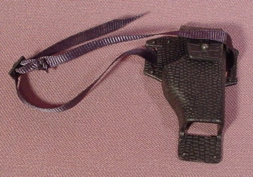 Gi Joe Black Holster With Cloth Strap Accessory For 12" Tall Cobra