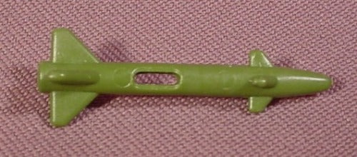 Gi Joe Dark Green Missile For 1985 Silver Mirage Motorcycle Sidecar