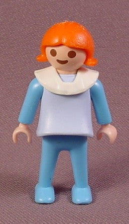 Playmobil Female Girl Child Figure In A Pale Blue Top