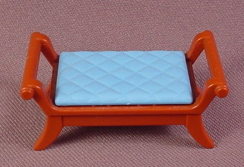 Playmobil Brown Dressing Stool Seat With Blue Quilted Top, 5324, Vi