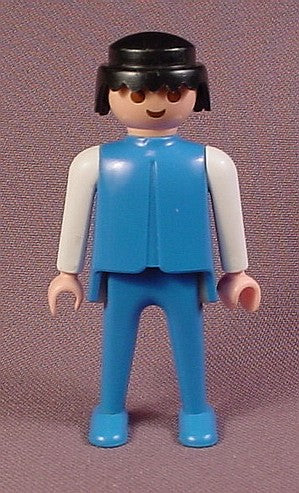 Playmobil Adult Male Classic Style Figure With A Blue Top