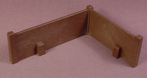 Playmobil Dark Brown Wood Board Fence Corner