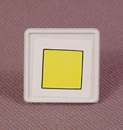 Playmobil White Diamond Shaped Sign With A Yellow Square Sticker