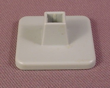 Playmobil Light Gray Square Base With A Square Hole For A Post