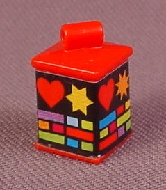 Playmobil Red Box Shaped Lantern With Christmas Wrap Sticker