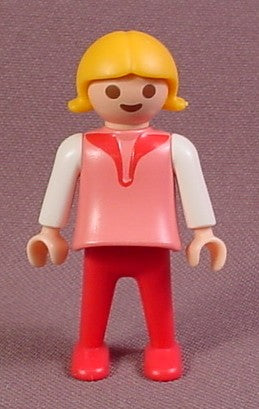Playmobil 123 Female Girl Child Figure In A Pink Shirt With A Kite &  Flowers Design, 6742 6754