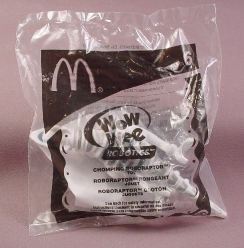 Mcdonalds 2007 Wow Wee Robots Chomping Roboraptor Toy Sealed