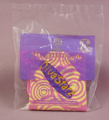 Mcdonalds 2001 Diva Starz Pink & Yellow Purse Toy, Sealed, #8