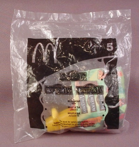 Mcdonalds 2004 Disney Lion King 1 1/2 Mufasa Toy, Sealed In Origina