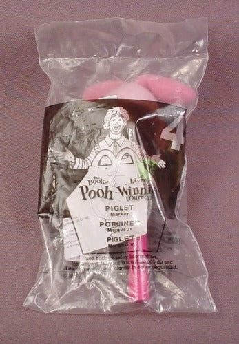 Mcdonalds 2001 Disney The Book Of Pooh Piglet Marker Toy, Sealed, #