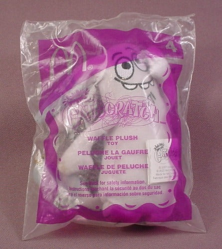 Mcdonalds 2007 Catscratch Waffle Plush 3 Teeth Toy, Sealed, #4