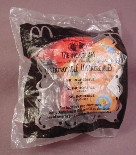 Mcdonalds 2004 Disney The Incredibles Mr. Incredible Toy, Sealed, #