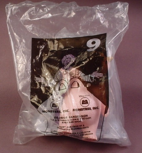 Mcdonalds 2001 Disney Monsters Inc George Sanderson & Door Toy, Sea