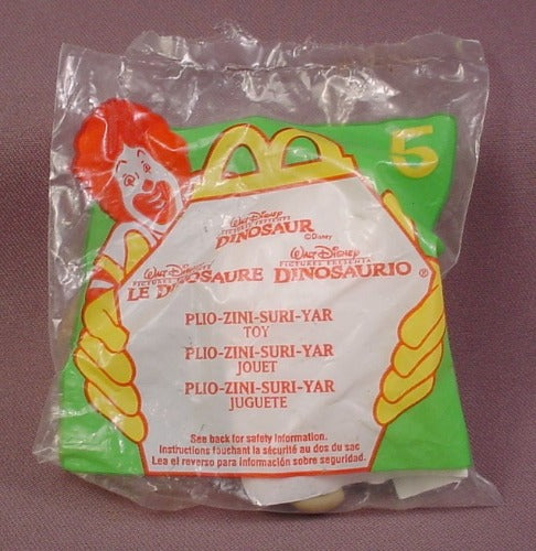 Mcdonalds 2000 Disney Dinosaur Plio-Zini-Suri-Yar Toy, Sealed In Ba