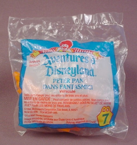 Mcdonalds 1994 Disneyland Adventures Peter Pan Toy, Sealed, #7