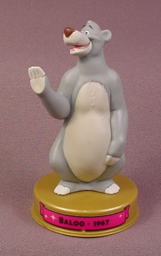 Mcdonalds Disney 100 Years Of Magic Baloo Figure On Base, Jungle Bo