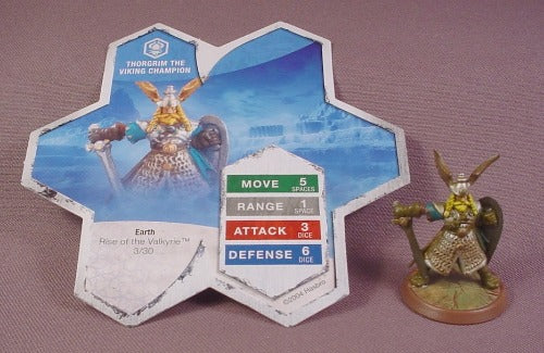Heroscape Thorgrim The Viking Champion Figure, 2" Rise Of The Valky
