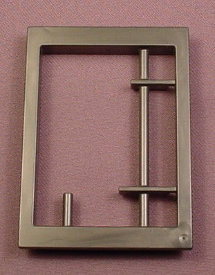 Playmobil Black Window Frame With Ends Of Breakaway Bars, 3112 3285