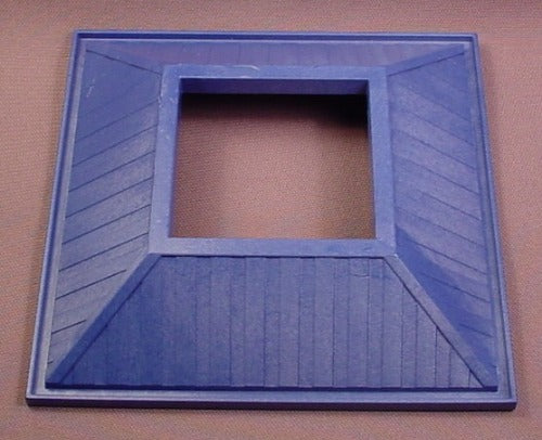 Playmobil Blue Large Square Hipped Roof With Square Center Opening