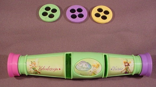 Disney Fairies Kaleidoscope & Viewer With 3 Disks, Lights Up, 8 1/4