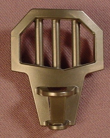 Playmobil Dark Gray Or Black Rectangular Barred Window With Cut Corners & A Torch Holder, 4835 4836 5996, Grey, 30 20 4102