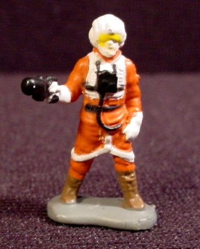 Star Wars Galoob Micro Machines Pistol In Right Hand Rebel Pilot 1"