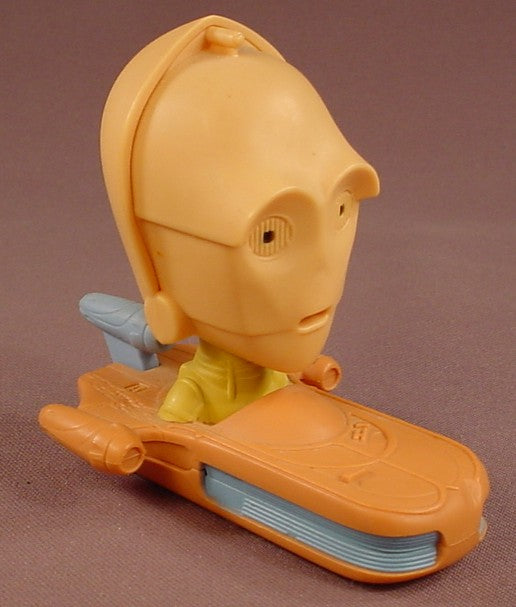 Star Wars C3PO In A Land Speeder Bobblehead Toy, 4 Inches Tall, 2008 McDonalds, Bobble Head