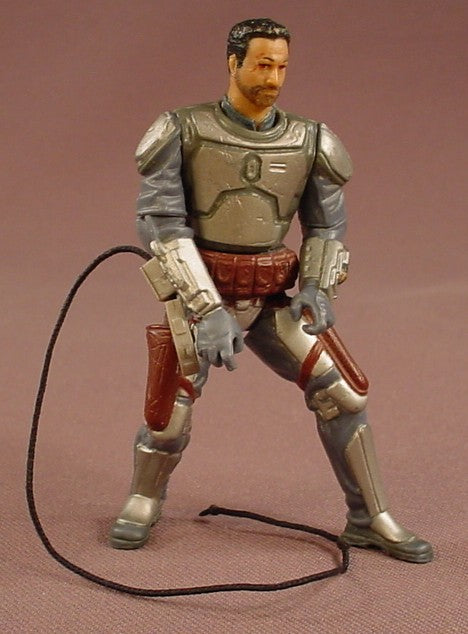 Star Wars Jango Fett Action Figure, 3 3/4 Inches Tall, Attack Of The Clones, 2001 Hasbro